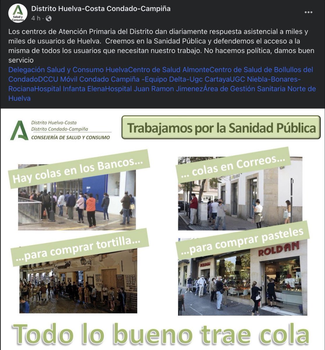 angelesferriz's tweet photo. ¿Esperar una tortilla de patatas es lo mismo que un diagnóstico de cáncer, una prueba de corazón o una operación de cadera? Más de 1 millón de andaluces en listas de espera y esto es lo q se os ocurre? No es solo que hayáis destrozado la sanidad pública, es q no tenéis vergüenza https://t.co/PqK8rzlNOn