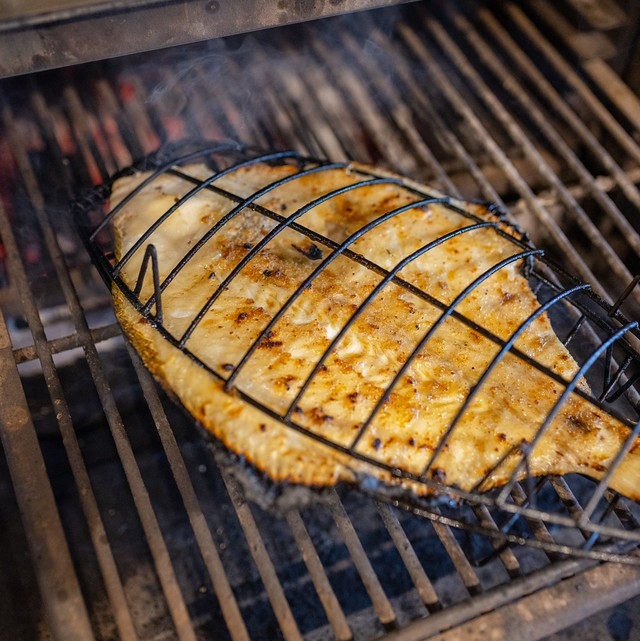 Fresh fish, simply grilled over fire 🔥🤌