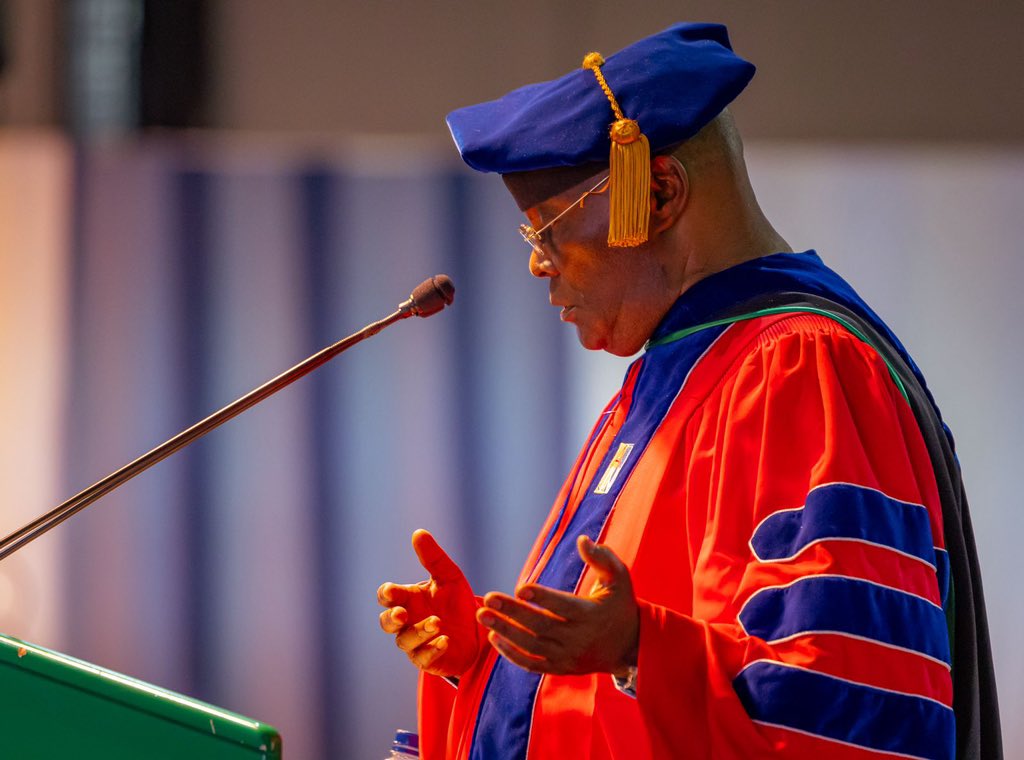 “This university is not my personal property or that of my family. I have already signed a deed of gift to this community. This university belongs to this community.” It will forever remain a beacon of our collective aspirations. - Atiku Abubakar