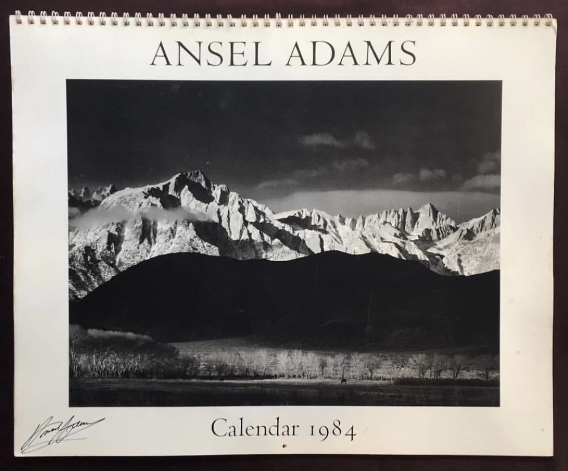 A vintage copy of AA's inaugural calendar from 1984, featuring an  environmental editorial that remains entirely too relevant. AA embraced the  calendar format as a medium of creative expression \u0026 channel for, image size:1170x970