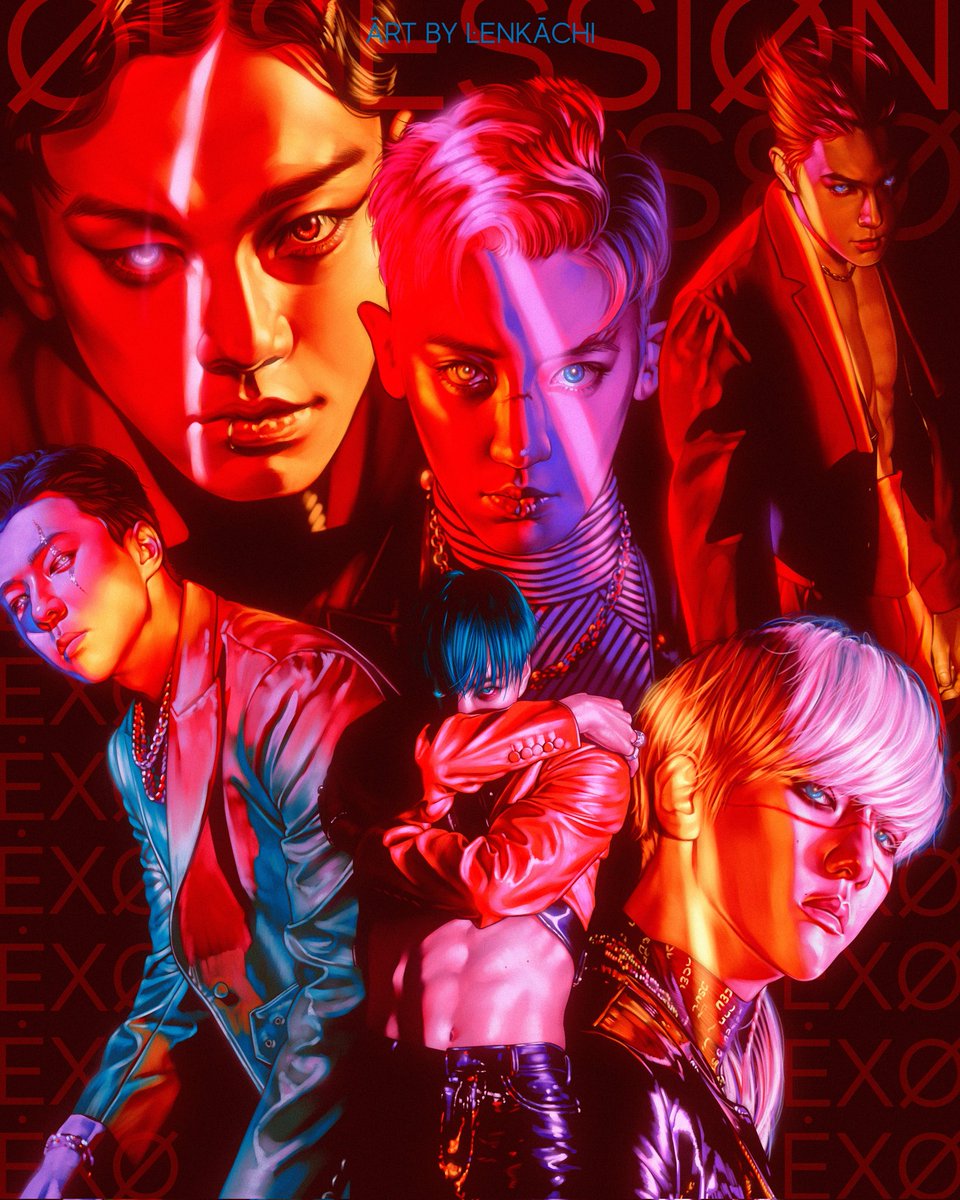 LenkaChi's tweet photo. One year of this drawing ❤️‍🔥
#EXO #엑소 #exol https://t.co/rt9CSMxM60