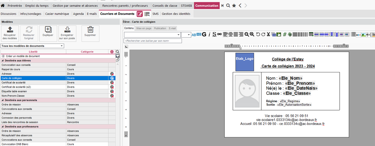 fred_vedrenne's tweet image. #PartagePerdir Work in progress sur le tuto de la carte de collégien en lieu et place du carnet de correspondance en utilisant EDT de @Pronote
