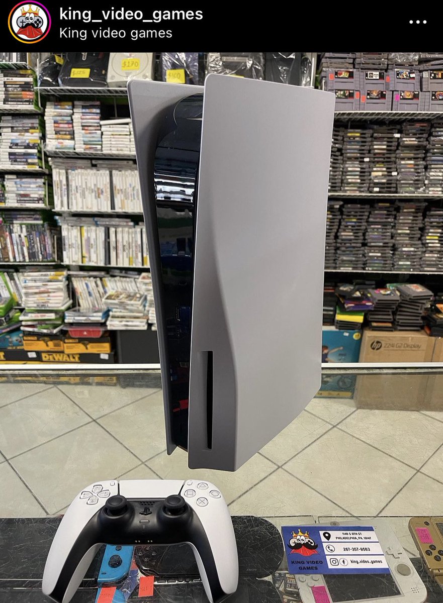kingvideogames2's tweet photo. Today’s trade ins. Ps5 system https://t.co/HJmmH0psTn