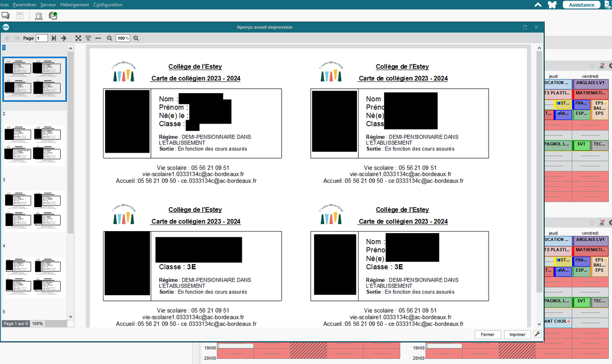 fred_vedrenne's tweet image. #PartagePerdir Work in progress sur le tuto de la carte de collégien en lieu et place du carnet de correspondance en utilisant EDT de @Pronote