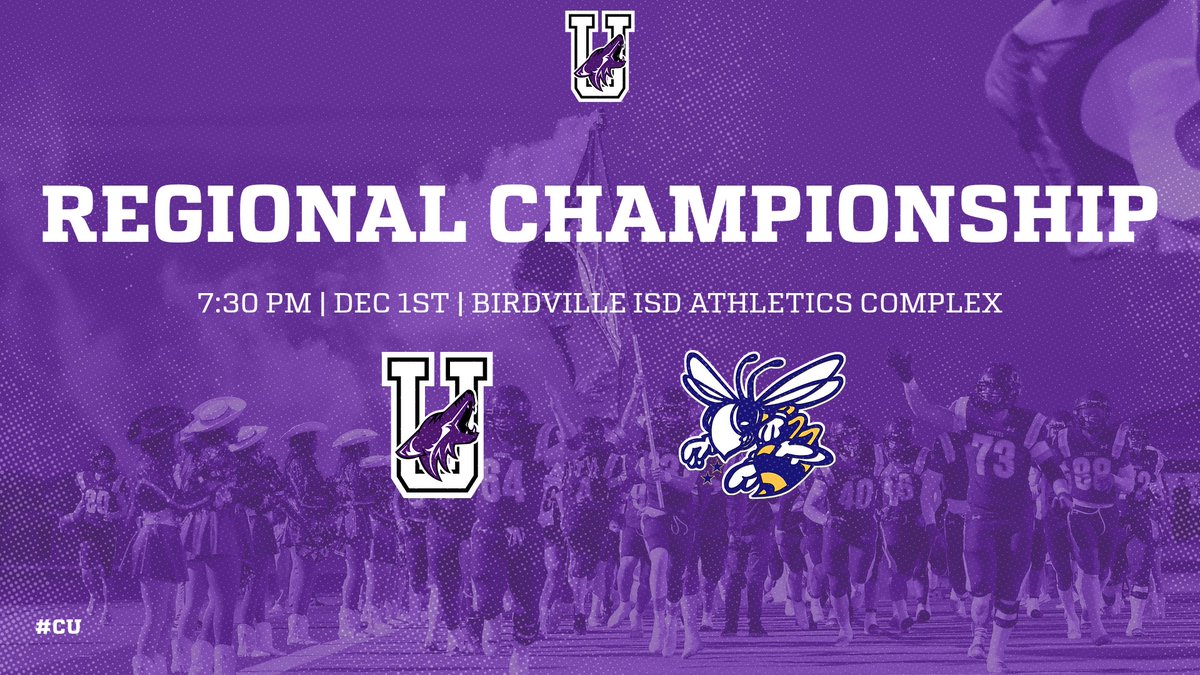 🏆 UIL Region II Championships 🏈 Anna Coyotes (V) vs Stephenville Yellowjackets (H) 📅 Dec 1st ⏰ 7:30 pm 📍Birdville ISD Athletic Complex 🎟 Ticket Information released Mon/ Tues 🎒 Bag Policy & Info birdvilleschools.net/Page/68775