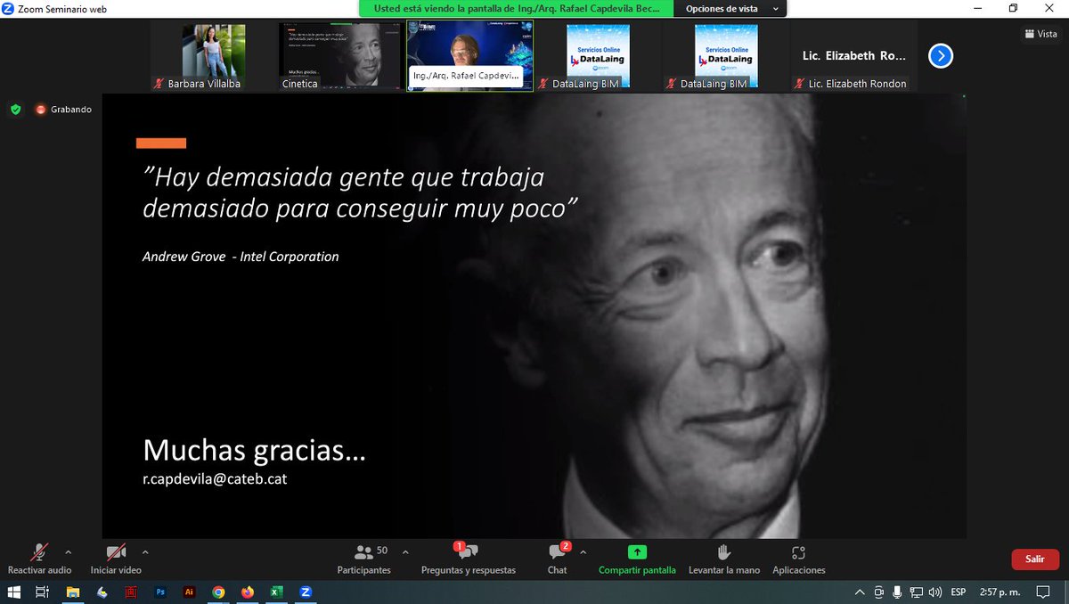 datalaing's tweet photo. Participación del Ing./Arq. Rafael Capdevila Becerra 🇪🇸
➡️ Program Leader BIM
✅Tema: La Dirección ejecutiva de obras, con aplicación de la metodología BIM
@CIVoficial @BIMAcademyES @GlobalBiz @ingedaca 

V Congreso #HablemosBIM 2023 https://t.co/YwqwCIooDw