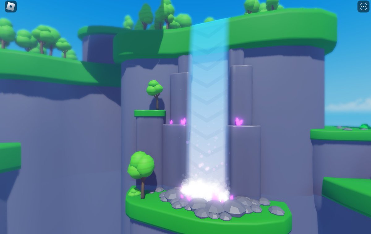 Muyselaar's tweet photo. Low Poly Waterfall I made✨
#Roblox #RobloxDev https://t.co/x7ddIsQwxO