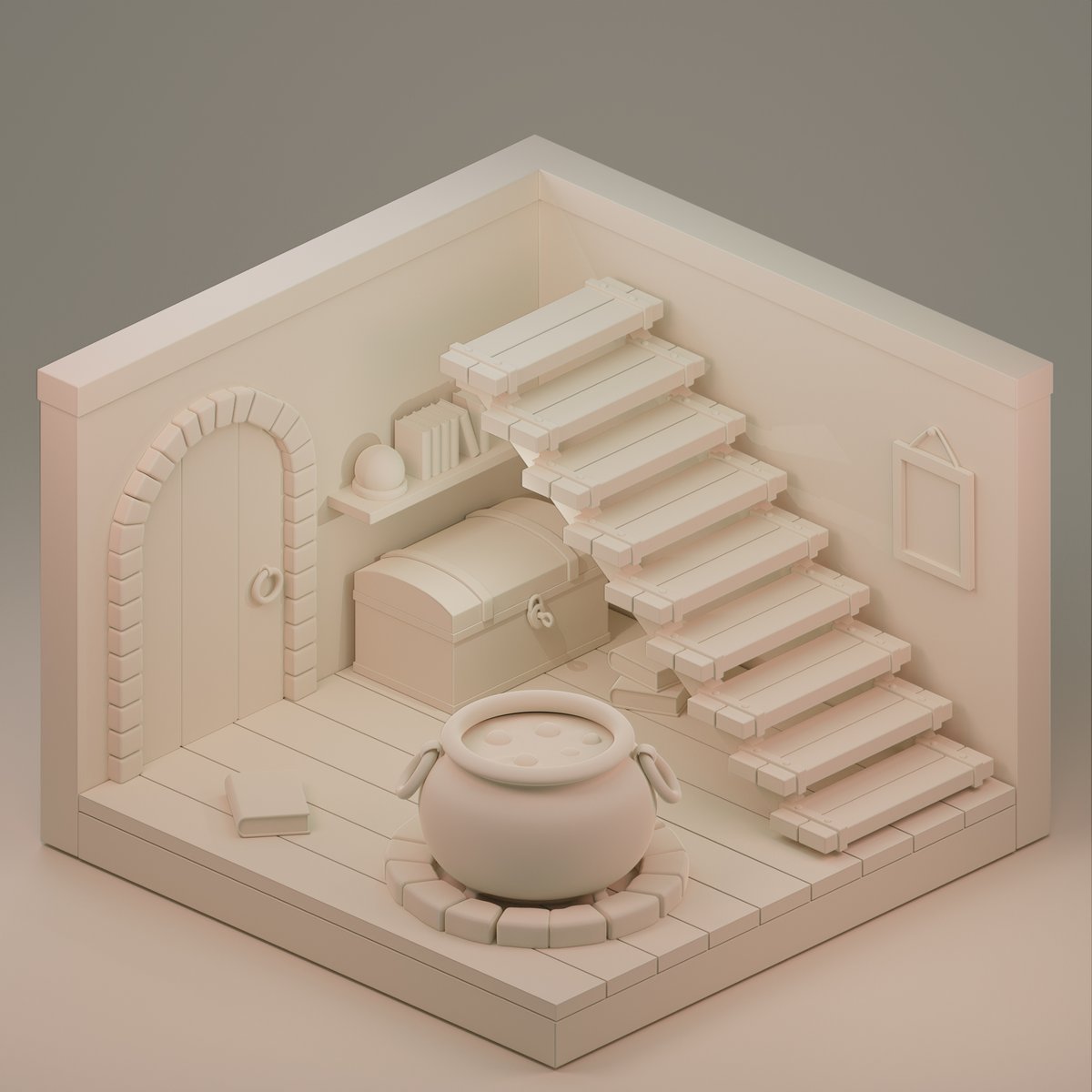 Samankazemi_cg's tweet photo. Here is my first experience in Blender inspired by work of Roman Klco. It's so funny😋 what do you think about it?
#blender #3d #isometric #3dart #b3d #blender3d #polygon #artwork #3disometric #cg #3dmodeling https://t.co/2TVzqP6ixM