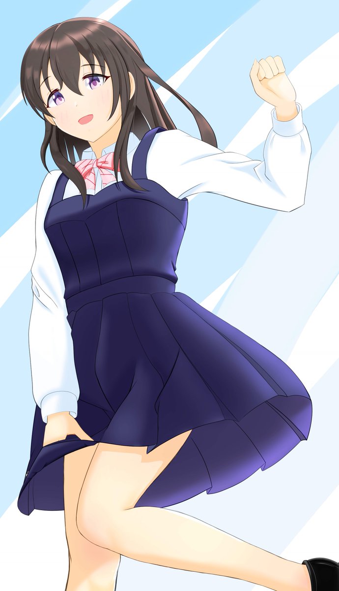 「描きたかった肇ちゃんのジャンパースカート!」|おーはらのイラスト