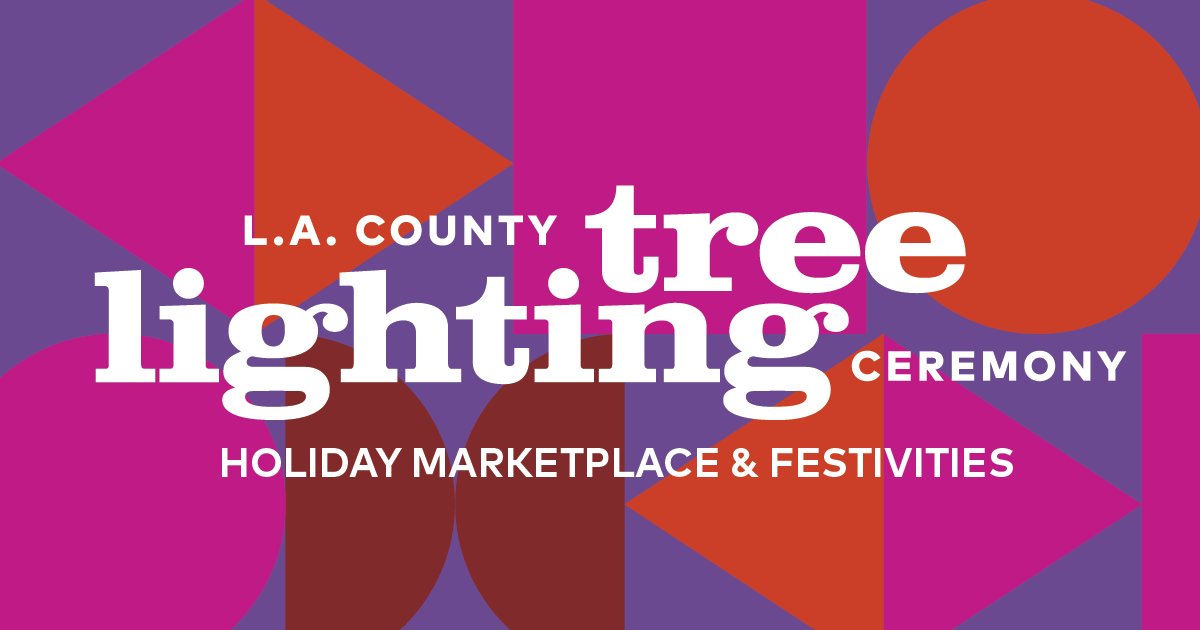 🎄Kick off the holidays with the L.A. County Tree Lighting @musiccenterla this Monday, November 27 from 5-8pm with live music, a holiday marketplace, art activities, snow flurries + complimentary hot chocolate!

Free RSVP at musiccenter.org/treelighting
