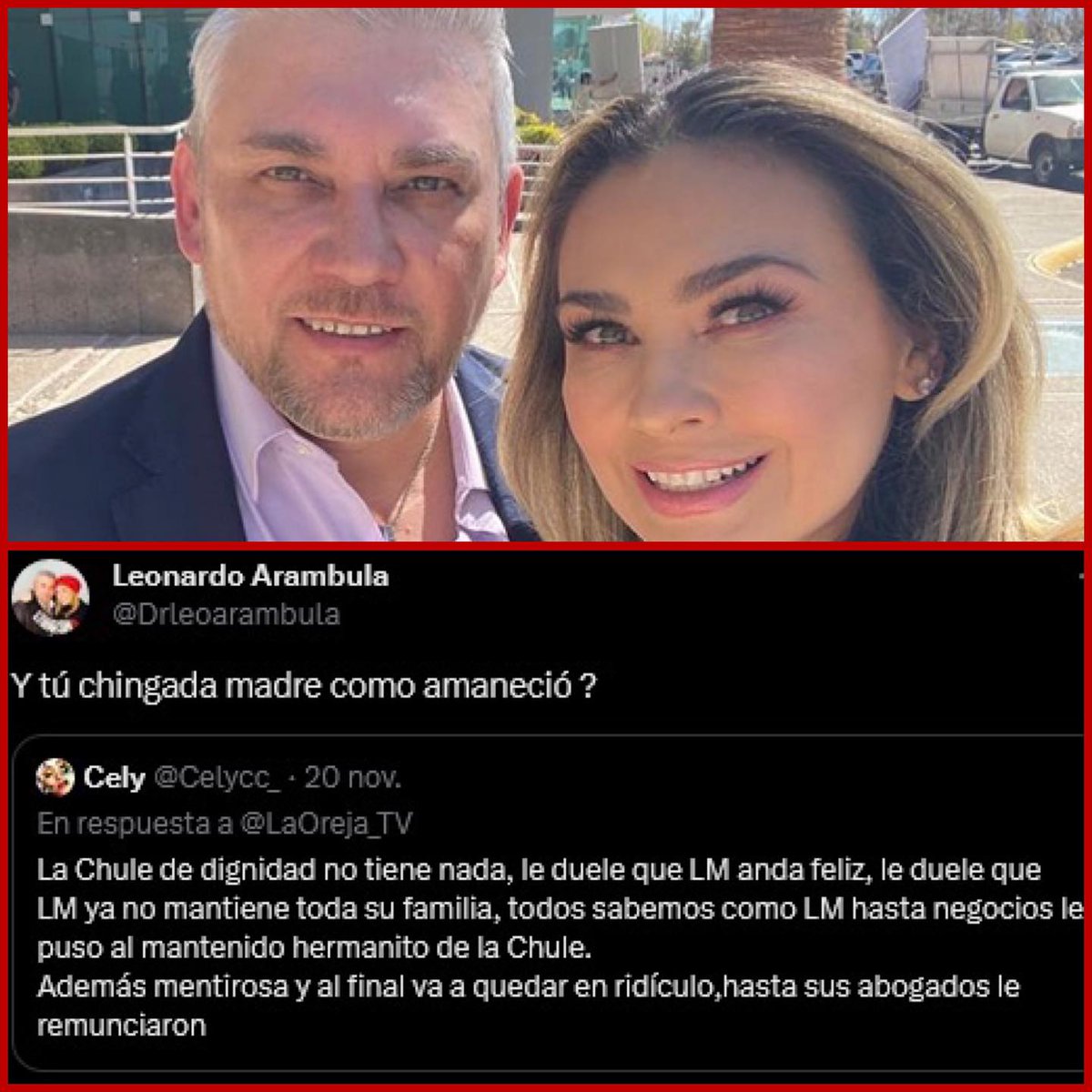 El doctor LEONARDO ARAMBULA Hermano de aracely Arámbula .
.
comentarios
