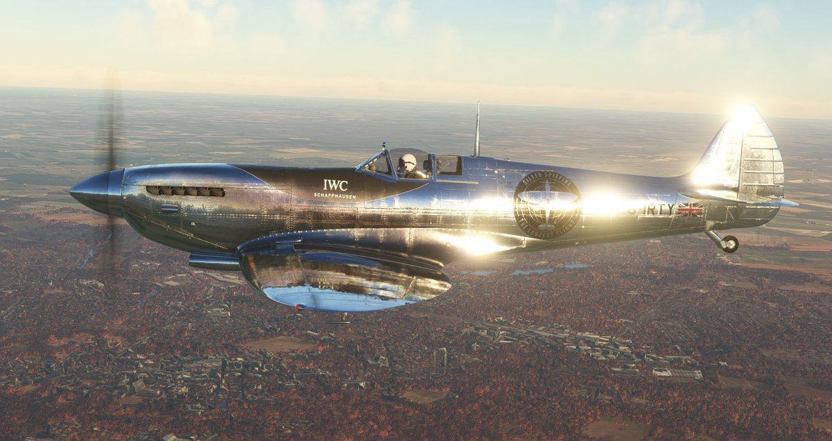 Dreamsofwings1's tweet photo. Airborne in virtual G-IRTY on test flight out of Duxford this afternoon.
#spitfire #silverspitfire #girty #thelongestflight #spitfiresdotcom #wwiihistory #warbirds #airdisplay #flightsimulator #taildragger #msfs2020 #avgeek https://t.co/iFKlKYgC5i