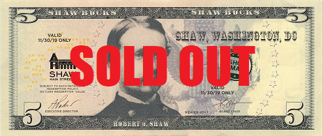 shawmainstreets's tweet photo. We've given out all $5,000 worth of @ShawBucks! They're all gone. If you got yours, they're valid until your chosen participating business closes tonight or midnight, whichever comes first. #ShopSmall #EatLocal #DrinkLocal #ShopinShaw #DineinShaw #DrinkinShaw #LoveShaw #shawdc https://t.co/muEXrIogCv
