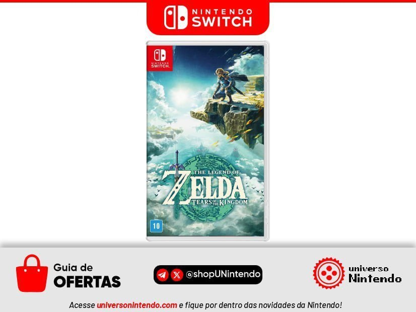 🛍️ Mercado Livre 🎮 The Legend of Zelda: Tears of the Kingdom (Nacional) ⭐ R$ 260 à vista 🏷 No Cupom Mercado Kids 🔗 univntdo.shop/4AW3 📢 Canais (WhatsApp) univntdo.shop/4ARA (Telegram) t.me/ShopUNintendo