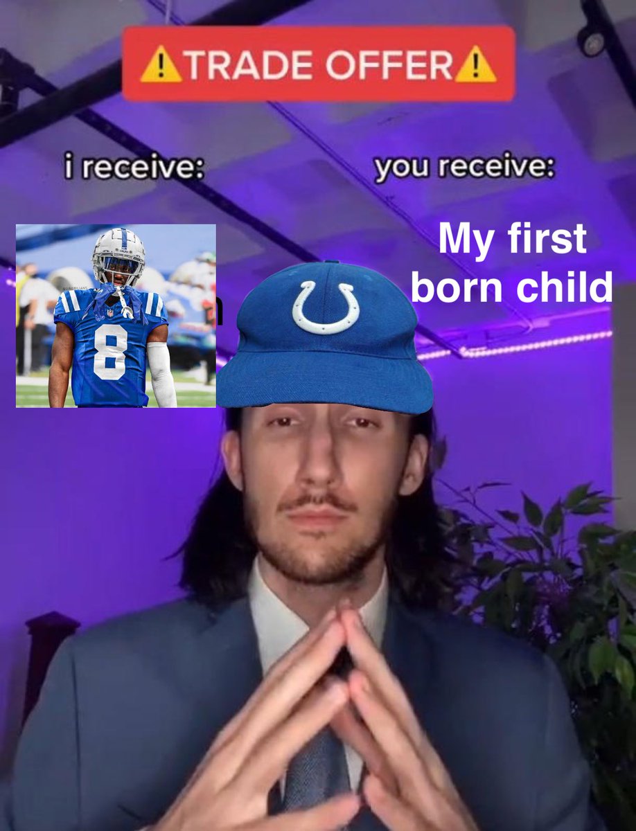 TheColtsEnjoyer's tweet photo. Me, bargaining with the football gods. https://t.co/Yv25W7NKEf