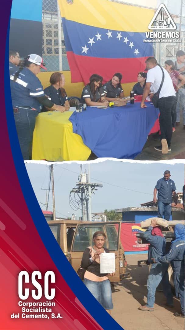 #Vencemos #25Nov🇻🇪 Comunidad El Venado, municipio Baralt, en el estado Zulia, adquiere cemento a precio solidario. @NicolasMaduro @IndustriasVE #TodosSíPorElE5equibo #NosotrosVenceremos