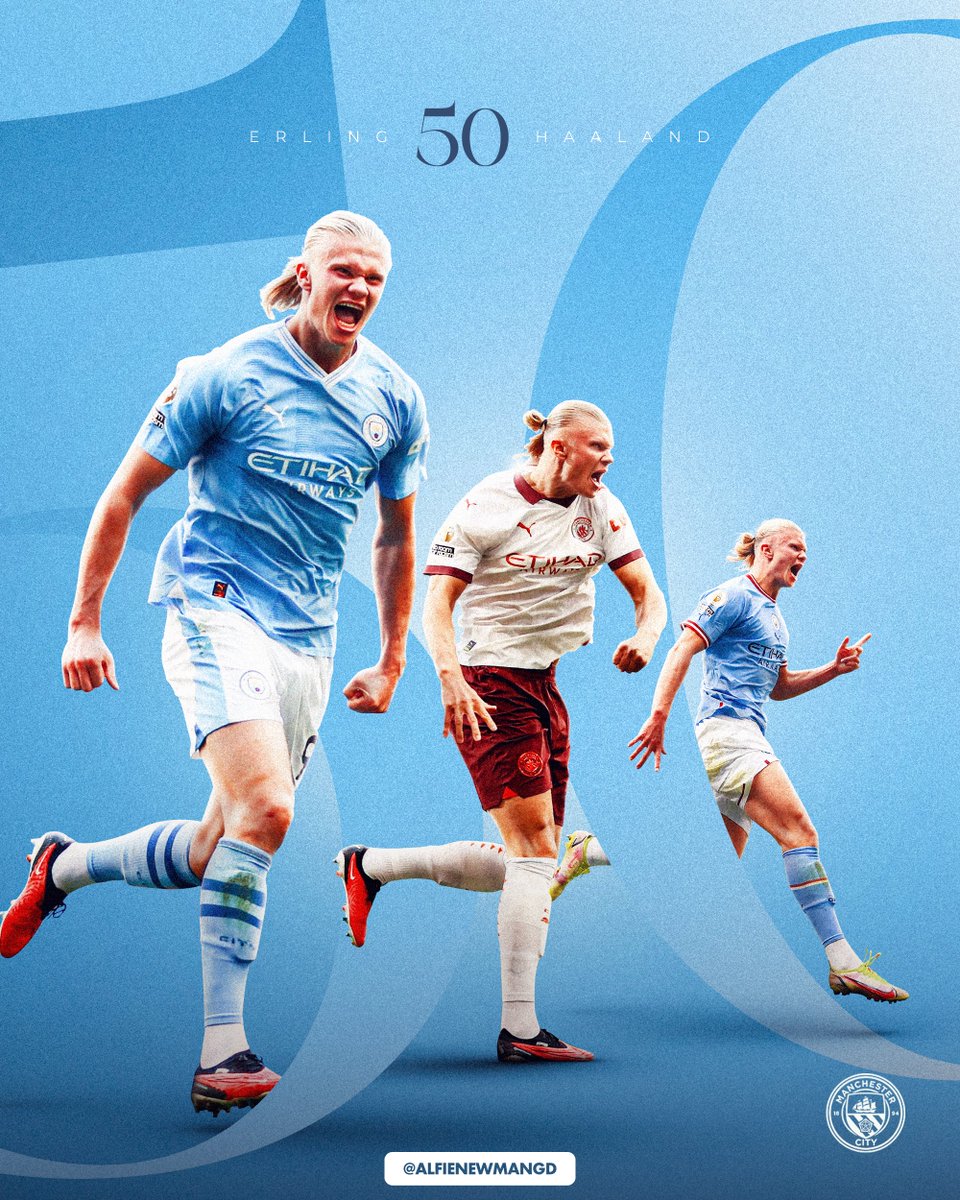AlfieNewmanGD's tweet image. Record breaking Haaland 🤖💫

- @ErlingHaaland @ManCity 

#ErlingHaaland #Haaland #ManCity #MCFC #ManchesterCity #smsports