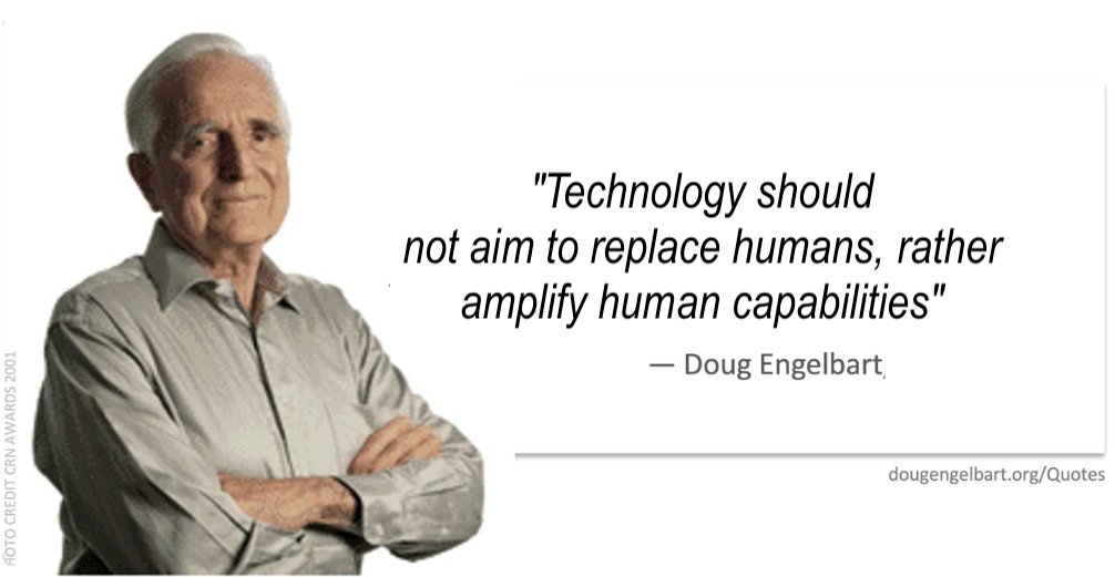 Bears repeating:
"Technology should not aim to replace humans, rather amplify human capabilities" 
- Doug Engelbart 
Learn more at dougengelbart.org