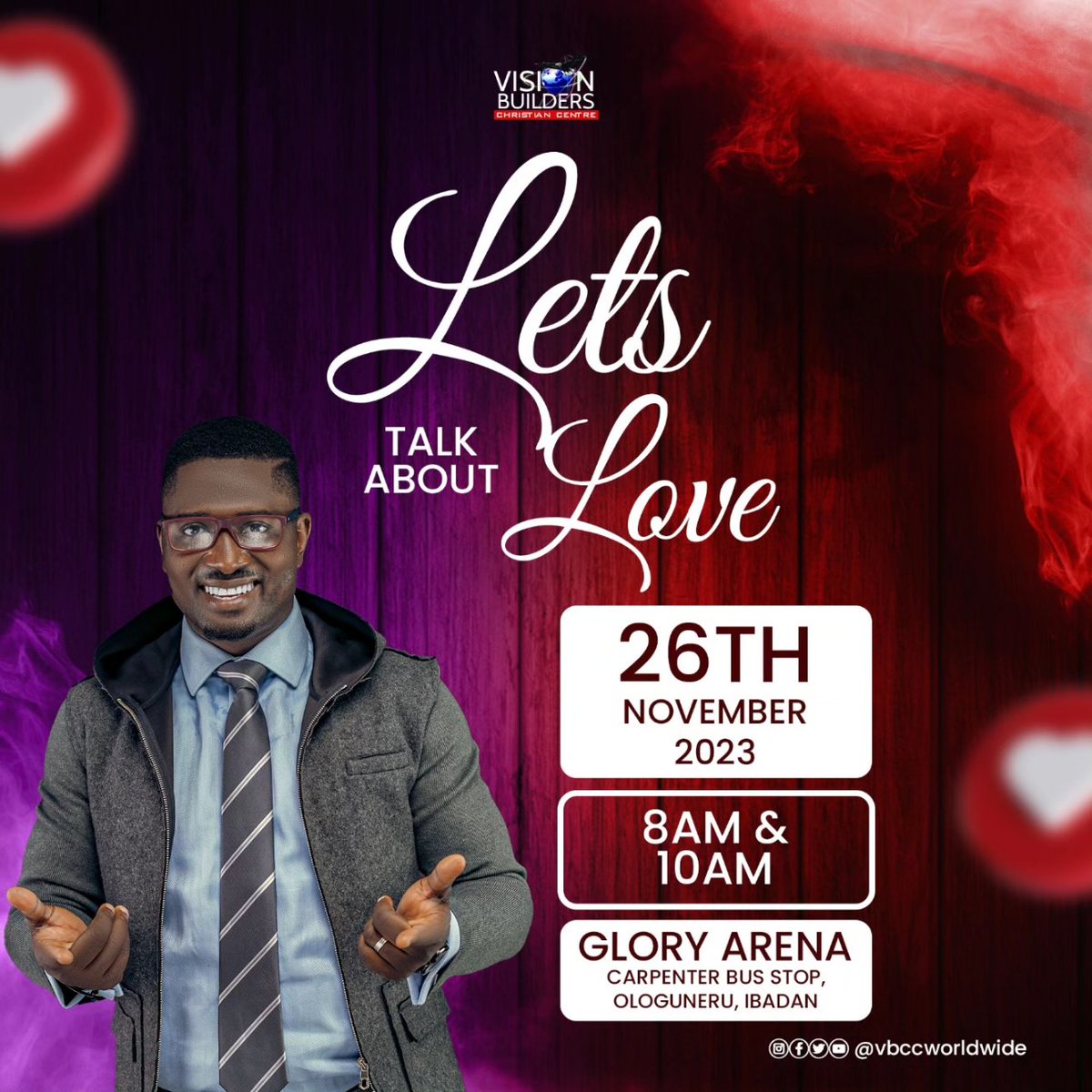 vbccworldwide's tweet photo. And we have known and believed the love that God hath to us. God is love; and he that dwelleth in love dwelleth in God, and God in him.
1 John 4:16 KJV

Tomorrow's Sunday service is all about LOVE. It's going to be a glorious service. Be there! https://t.co/BDUwHciLRg