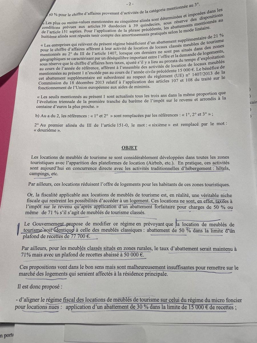 #Logement Notre Amendement adopté ce soir ✅ la niche fiscale Airbnb supprimé ! Au #Senat #PaysBasque #Corse #Bretagne