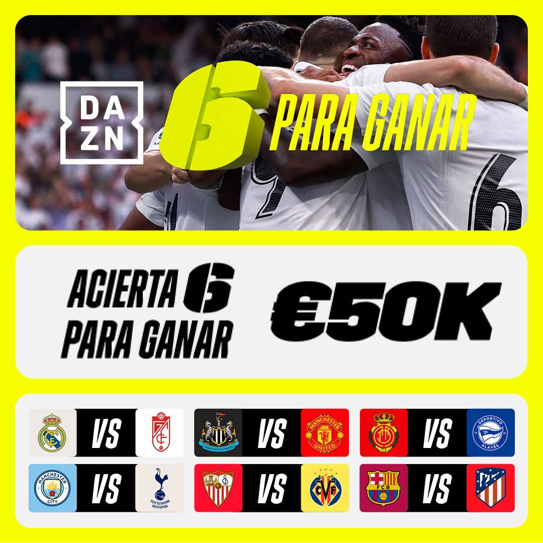 6 para ganar dazn gratis