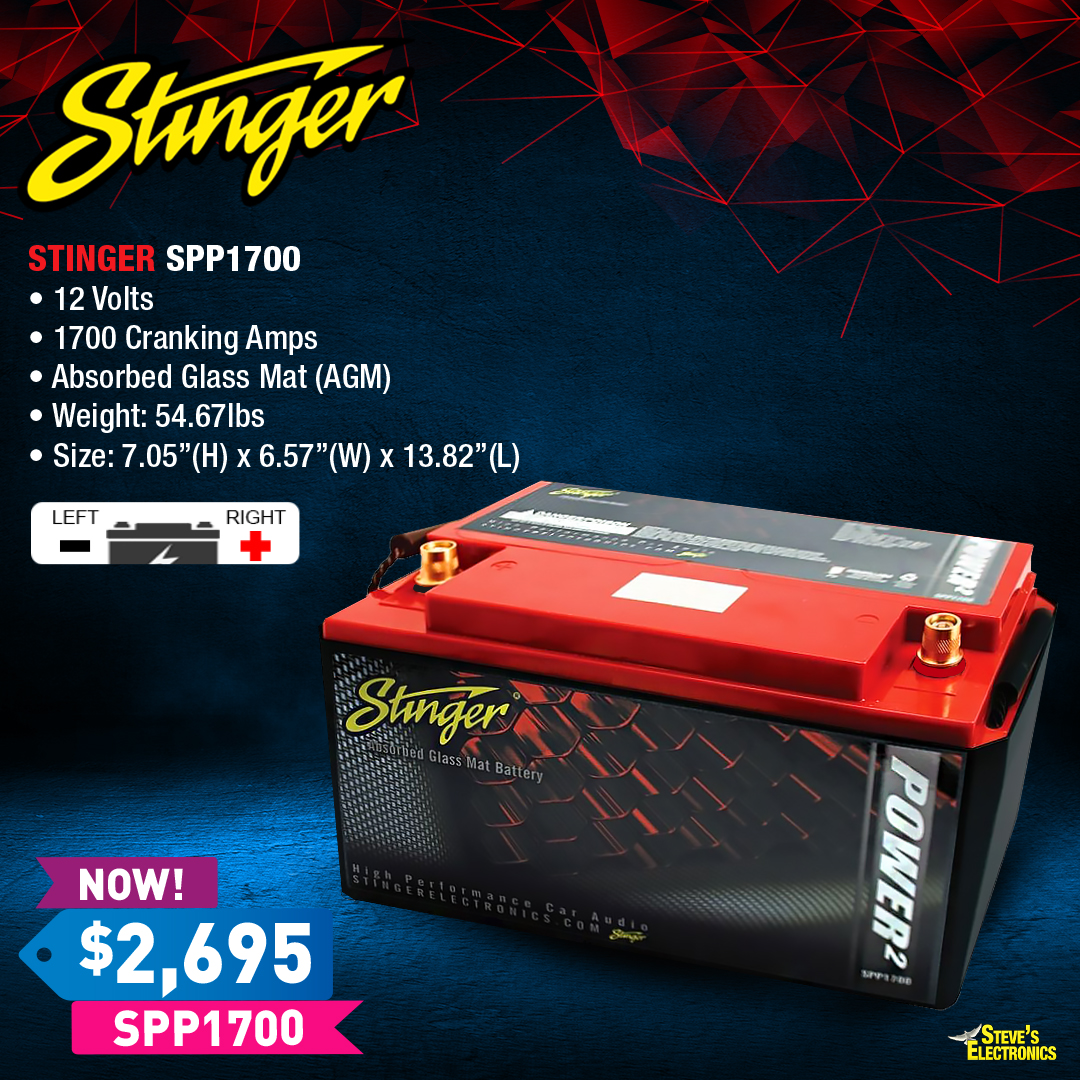 StevesEtronics's tweet photo. Stinger Red, Deep Cycle, High Amperage, Dry Cell Batteries, are Back in Stock!

All Models come with a Metal Heat Shield, making them Engine Bay Safe!

SPP1200 1200CA $1995
SPP1500DCR 1500CA $2695
SPP1700 1700CA $2695
SPP2150 2150CA $3495

12 Months Warranty. https://t.co/f5AAVczch3