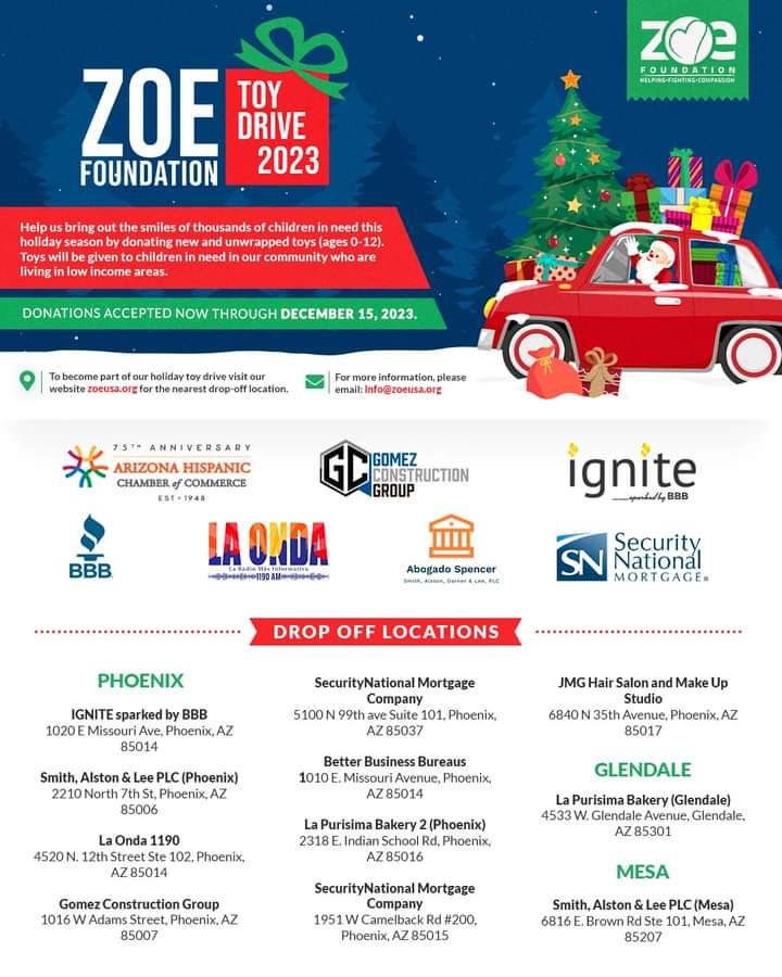 ¡Feliz Sábado! 🛍️ Esperamos que todo el mundo esté saboreando el clima frío y abrazando las vibraciones navideñas. 🎄 A medida que te sumerges en tus compras navideñas, vamos a difundir la alegría un poco más. No olvides coger un juguete extra para un niño necesitado. 🎁