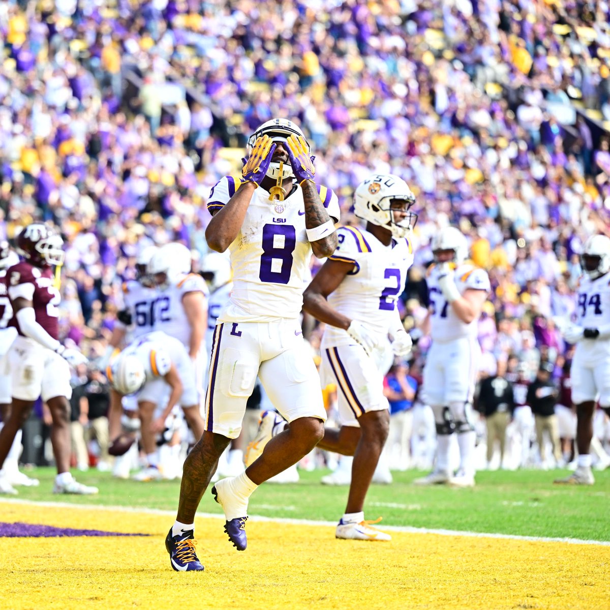 Malik Nabers' 184th career reception sets the LSU record!