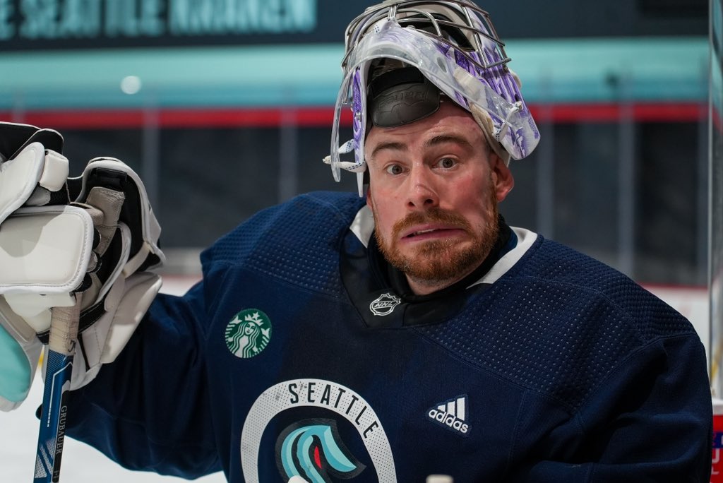 SeattleKraken's tweet photo. bday boy feelin’ silly https://t.co/w47q56An4h