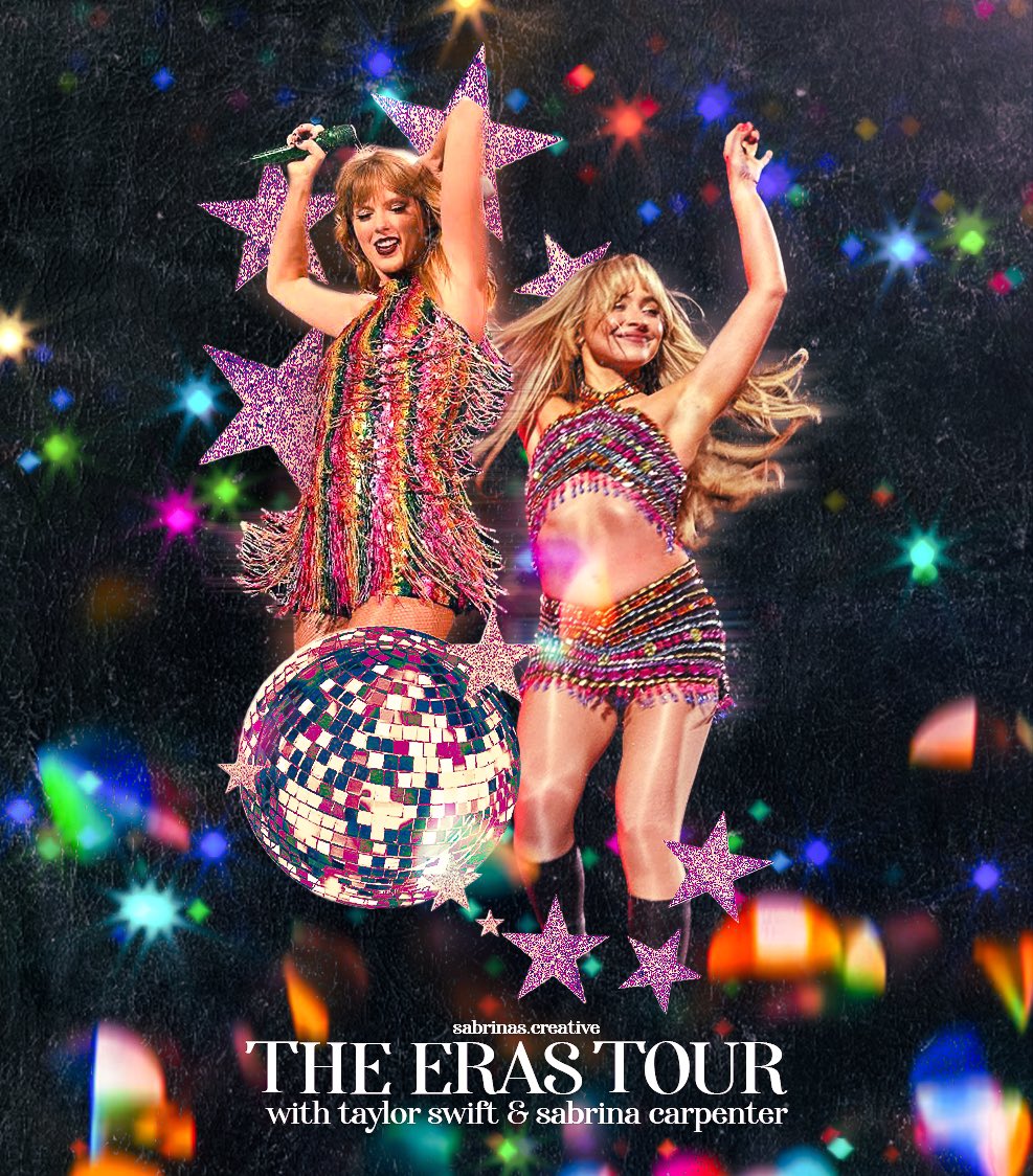 SxftCreative's tweet photo. @SabrinaAnnLynn &amp; @taylorswift13 THE ERAS TOUR POSTER

#SaoPauloTSTheErasTour https://t.co/2IH9xf8jjt