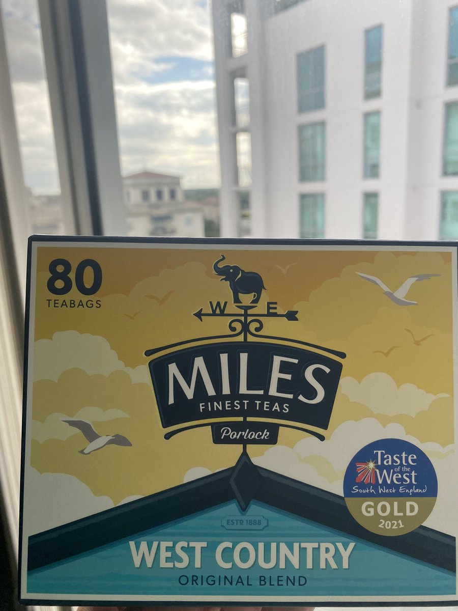 You can take the boy out of the Westcountry… Miami’s a long way from Porlock but there’s still no reason one shouldn’t have a decent cup of @MilesTeaCoffee tea in the tropics.