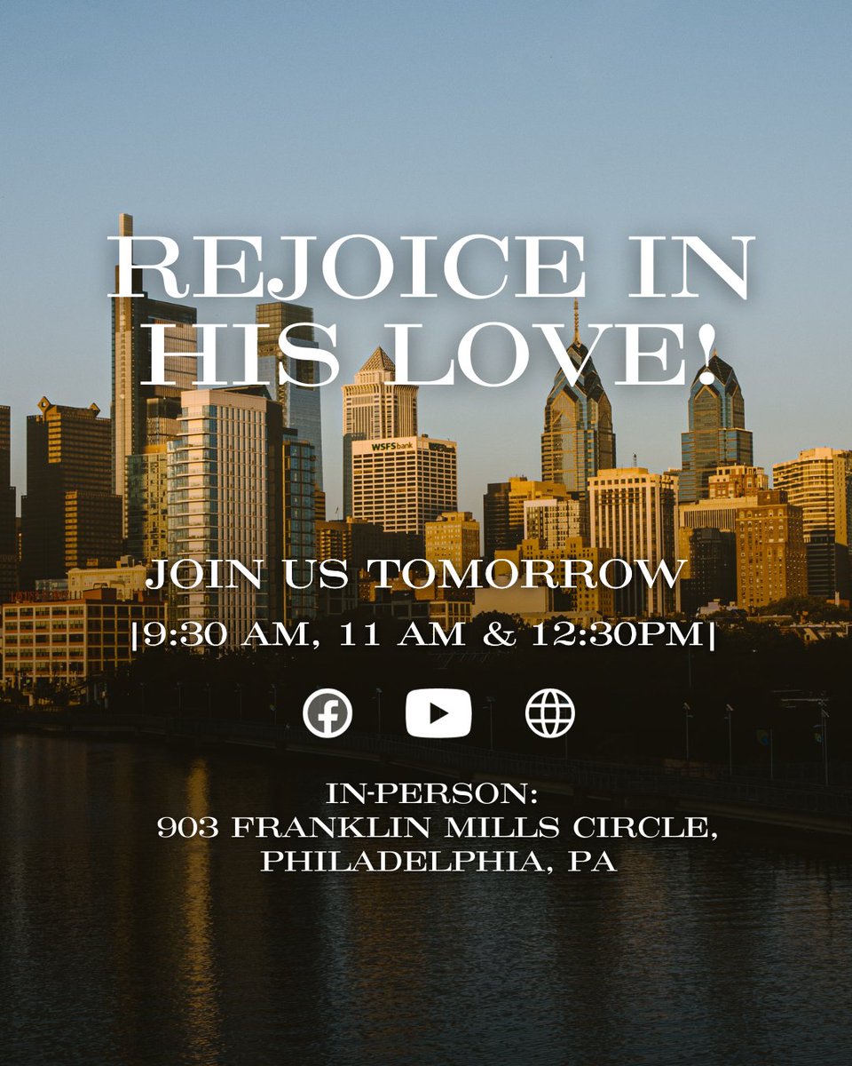 bChurchTV's tweet photo. Let’s dive deeper into the grace of God! Join us on Sunday at Bethel Church, Philadelphia Mills.

Invite a friend to join us too! We’ll see you soon. 

#bChurchtv #BetterTogether #Gospel #Invite #Sunday https://t.co/JvbiNTqleg