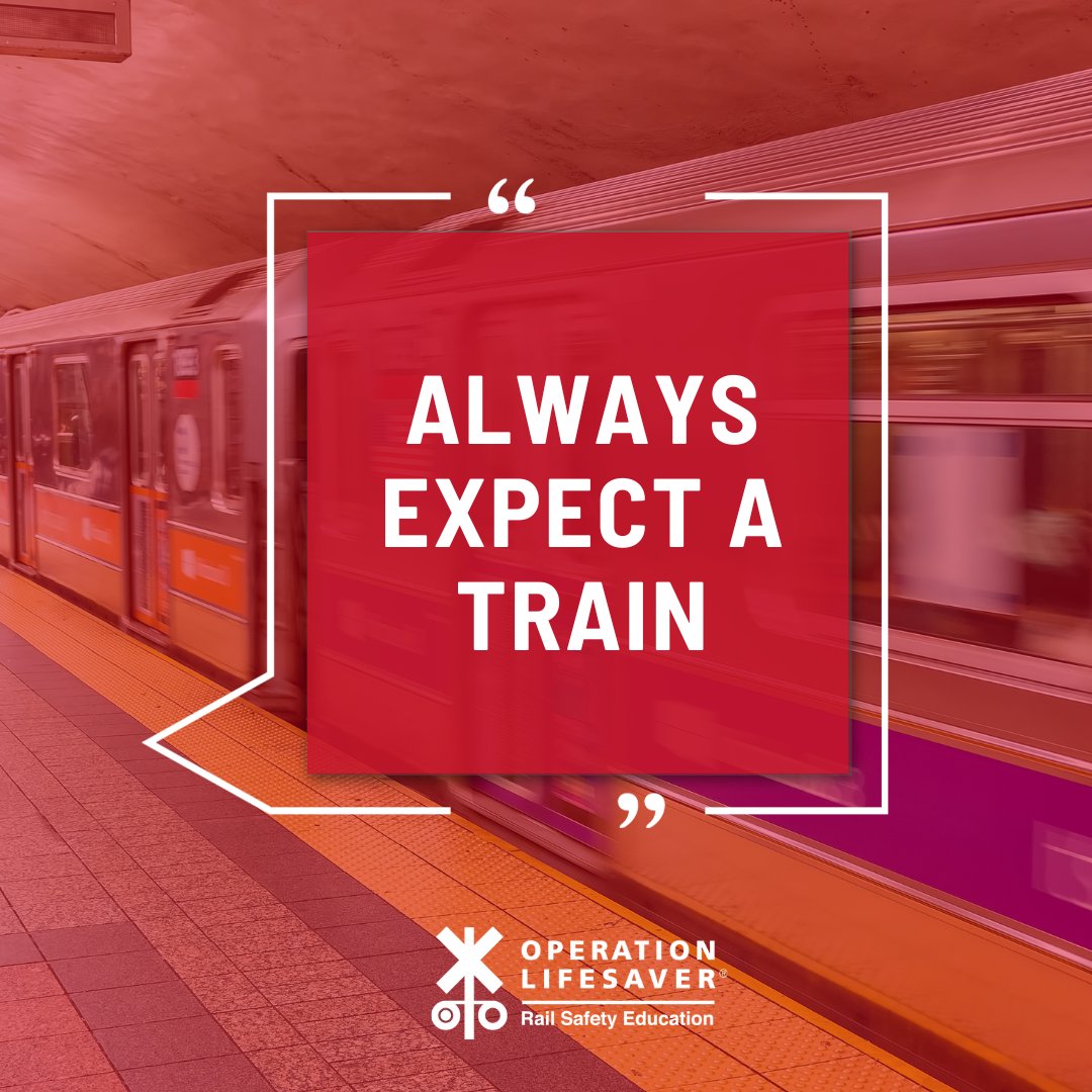 Trains are quieter and faster than you think — when you see tracks, always think train.
#SeeTracksThinkTrain
