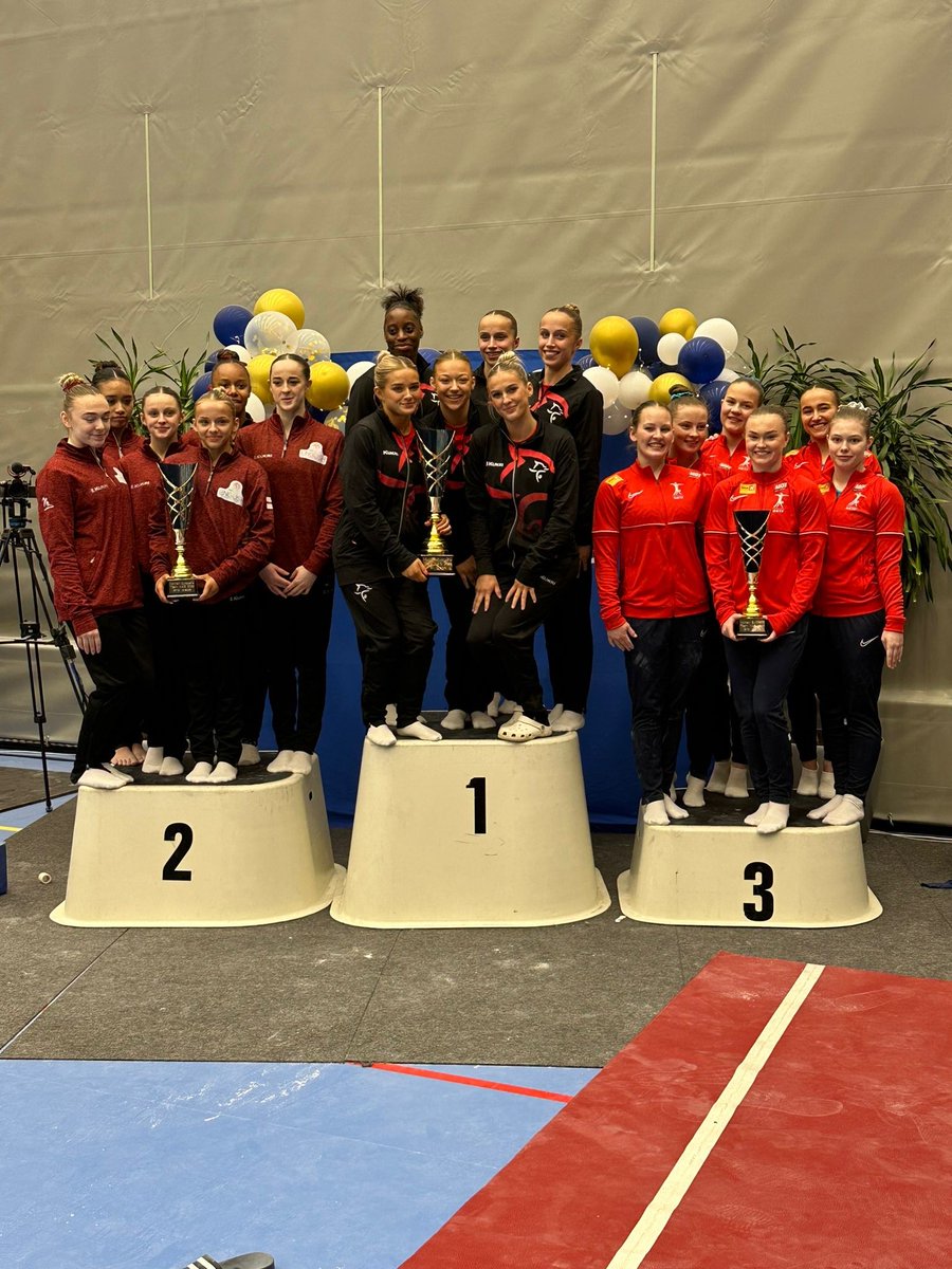 WelshGymnastics's tweet photo. It's Northern European Championship GOLD in Sweden today for Wales and the women's artistic team of Ruby Evans, Poppy-Grace Stickler, Annais Kamanga, Evie Flage-Donovan, Abi Roper and Emily Roper.

There's also individual all-around GOLD for Ruby and BRONZE for Abi. 

🥇🥇🥉👏👏 https://t.co/Bmagt4mJoN