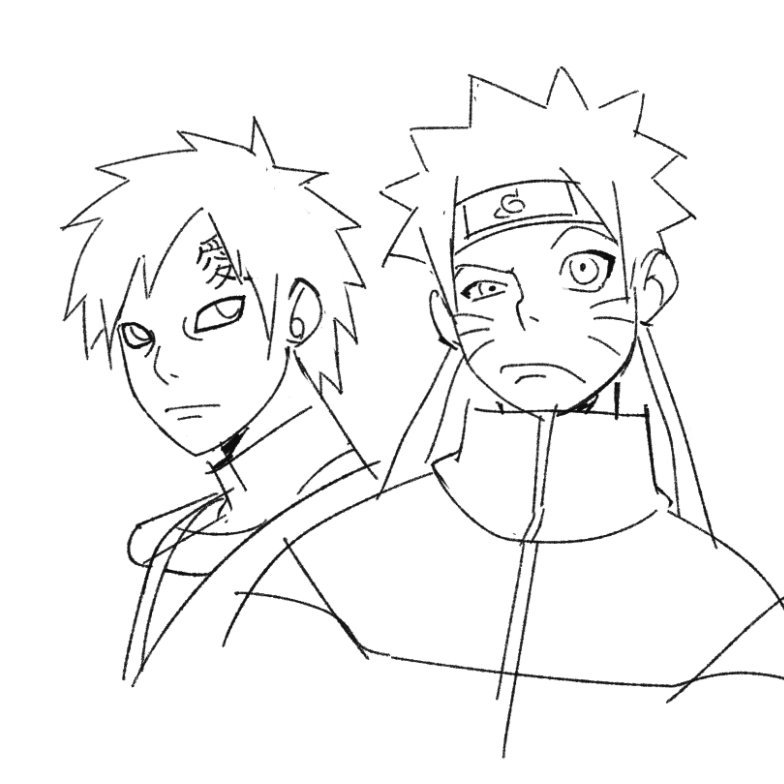 did some silly naruto doodles 