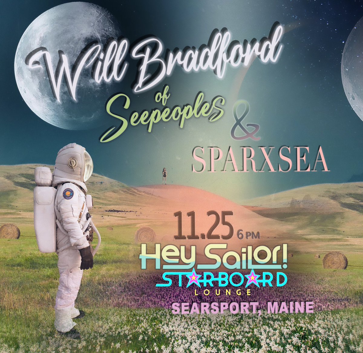 #searsportmaine #midcoastmaine 2NiTE at #starboardlounge #heysailor 11/25 - 6pm. 🖤🙏🏽🪖 with @sparxsea - dj set by @justmilkmusic at 9 - SP on 🔥