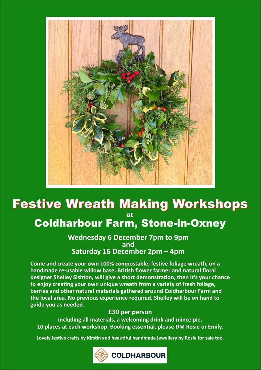 Learn how to make a special Christmas wreath!

All proceeds to the local village Church in Stone in Oxney.

Free mince pies 😆