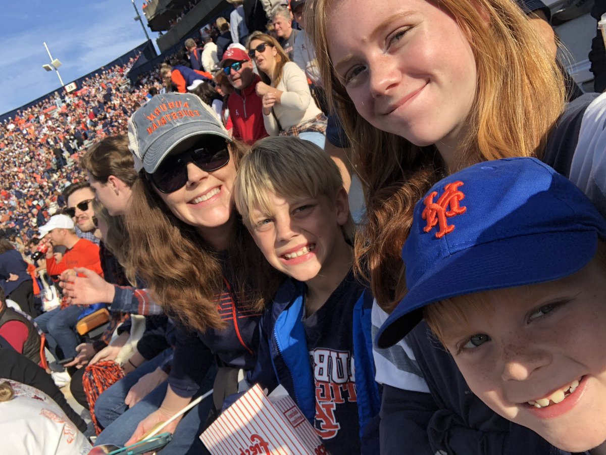 Pedersen Family representing in Jordan-Hare today!  #WarEagle