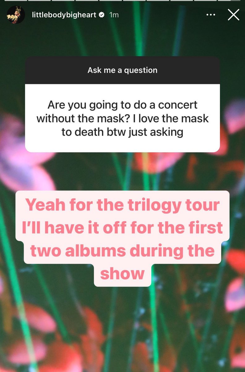 MELSHUB's tweet photo. Melanie Martinez will officially have her mask off for the trilogy tour. https://t.co/oy0VYJNLTL