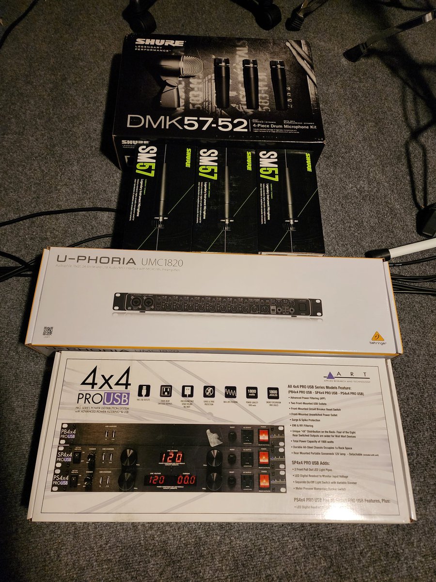 Lepreee88's tweet photo. They showed up 4 days ahead of schedule! 🤩
 #drummer #recordingdrummer #music #drums #homestudio https://t.co/ggqj24z6dH