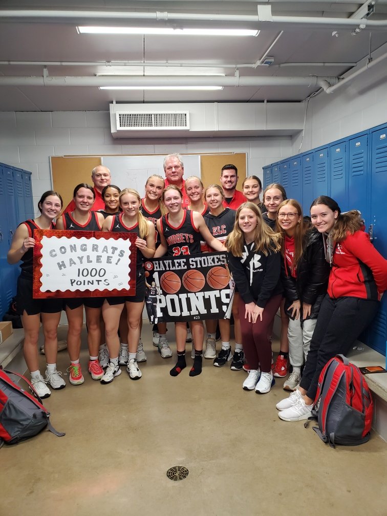 Great atmosphere at Rivarly Weekend, Kirkwood Community  College. Awesome WIN against a very good Western Dubuque team. Congrats to Haylee Stokes getting her 1000th pointing the game too. GREAT DEFENSE AND TEAM PLAY.
#proudtobeamidget