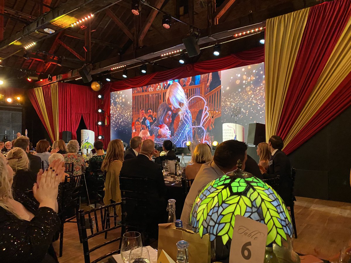 Not a dry eye in the house - celebrating the impact of teachers @ the Oscar’s of the profession- <a href="/TeachingAwards/">The Pearson National Teaching Awards</a> this evening. Huge congrats to all the winners &amp; the amazing team at The Teaching Awards Trust for making it all happen.👍🏽👏🏽 
#teachingheroes #makeadifference