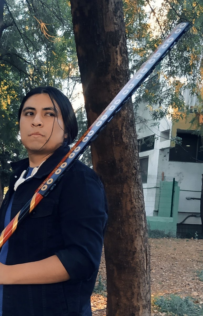 YaocelotlJ's tweet image. Recreacion del macuahuitl de la real armería de Madrid