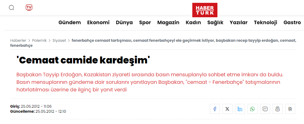 ademyarslan's tweet photo. Habertürk web sitesinde bakın ne unutmuşlar ? @RTErdogan @Fenerbahce https://t.co/AyazzDJ9mR