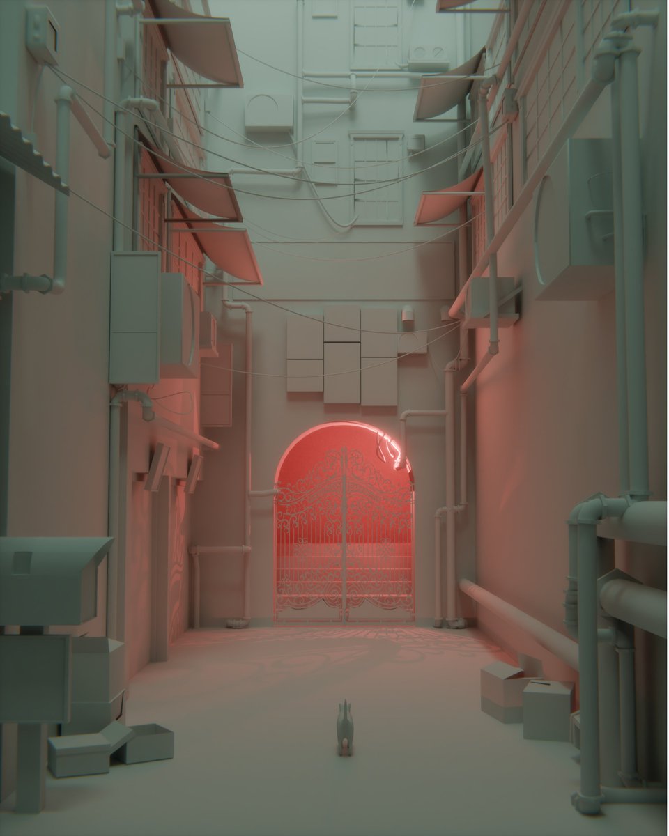 Finally finished this!! Spent the last week and a half working on this project that was inspired by an artwork from <a href="/HKdevblog/">STRAY</a>  I had so much fun working and this and have learnt so much along the way. 

#b3d #straygame #blendercommunity