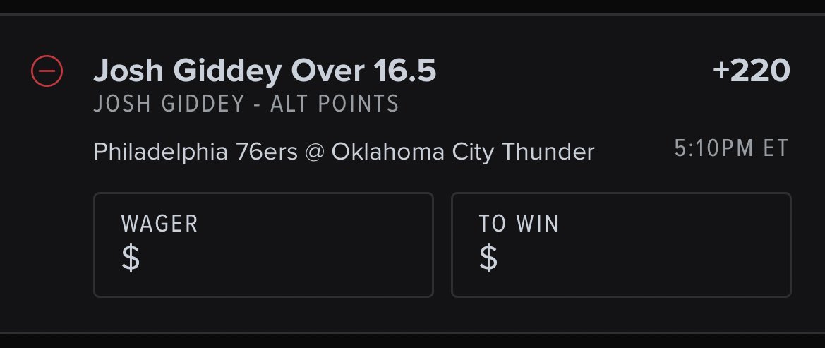 Biabanis's tweet photo. Todays Best Bet 🔒 
#nba #sportsbets #GambingTwitter #nbapicks #joshgiddey https://t.co/PLM8YPLRsD