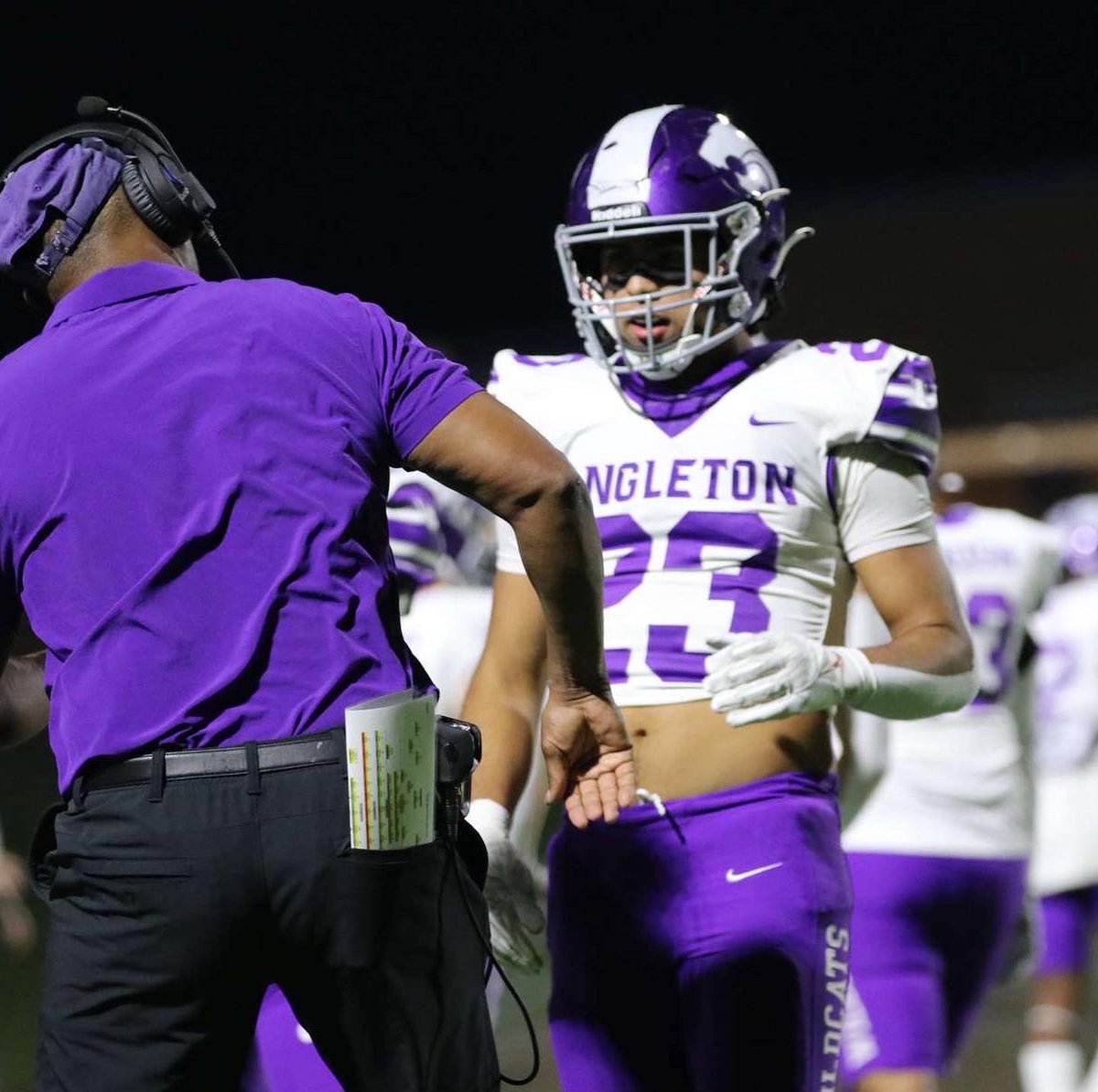 THANK YOU  <a href="/PurpleReignFB/">Angleton Wildcats Football</a> 
Junior year stats 
115 total tackles 
76 solo
39 assisted
14 TFL
2 Sacks
6 FF
5 FR
2 INTs
5 PBUs
1 FR 67yd Touchdown 
Hudl link below 
hudl.com/v/2MSJDq