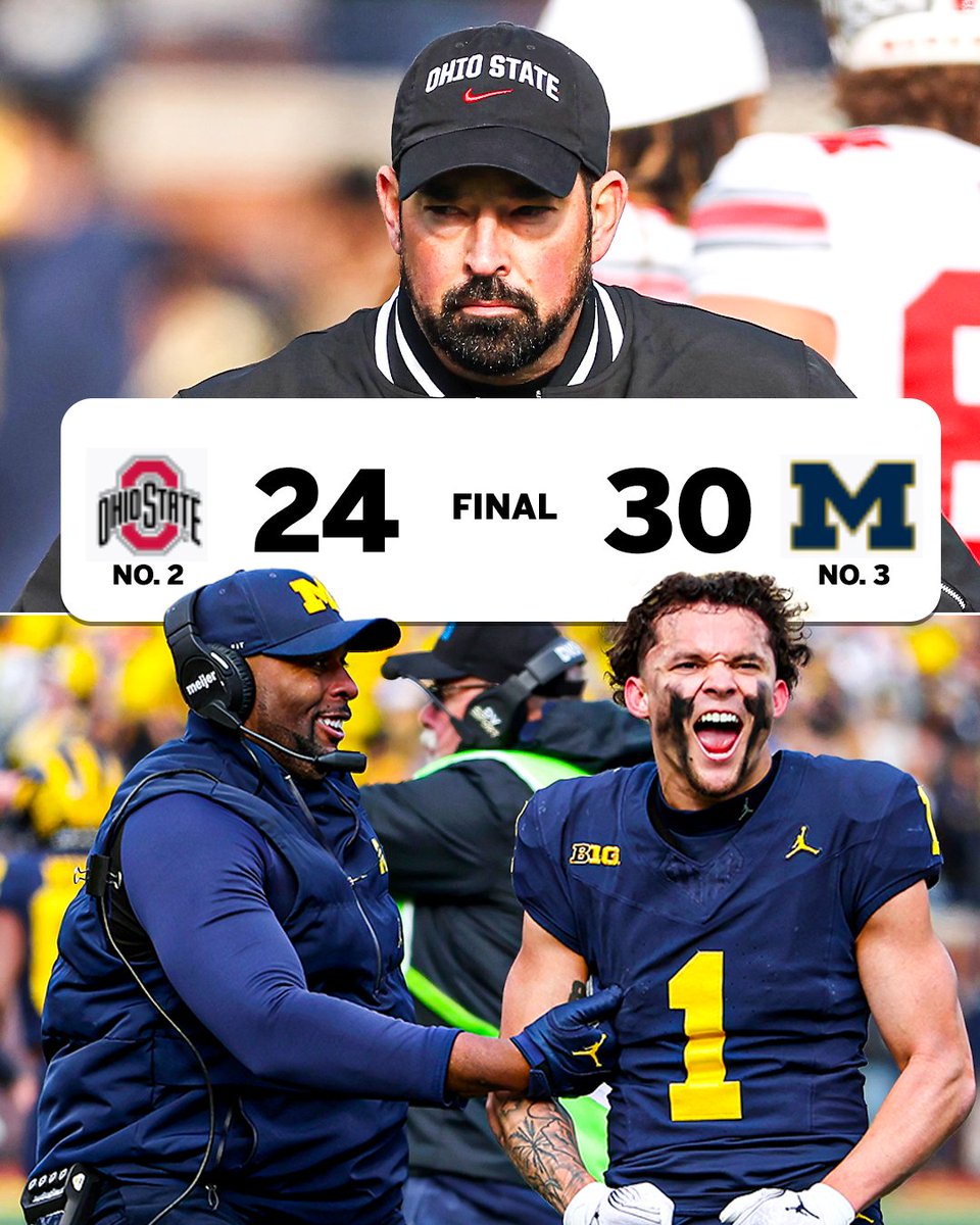 espn's tweet photo. MICHIGAN WINS THE GAME IN A THRILLER 😱 https://t.co/OYjJk5dSrU