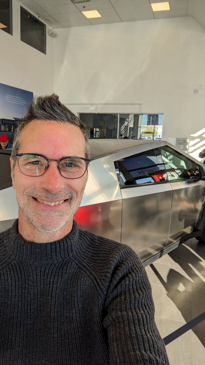 OpenTorsten's tweet photo. The Cybertruck is here!! https://t.co/eS3TWa1B8A