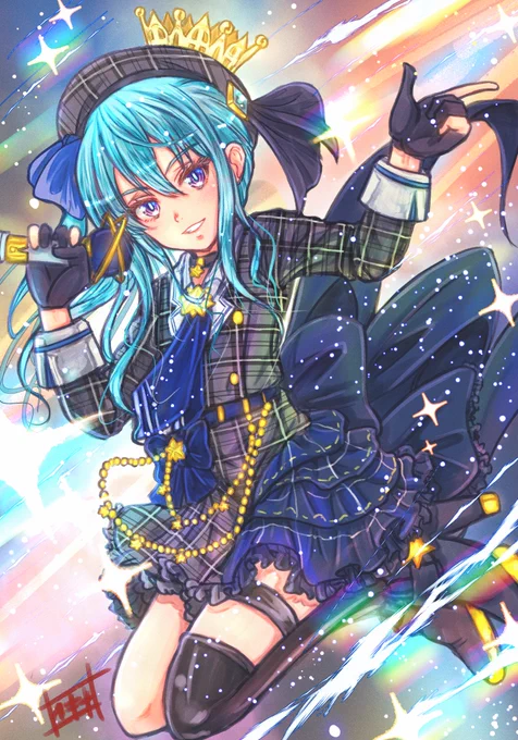 #あなたのあお色の作品を見せてください あい 